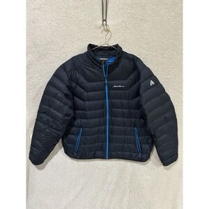 Eddie Bauer Jacket Men 2XL Stormdown 800 First Ascent Puffer Goose Down Navy